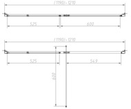 ������� ����� Vincea Slim-N 1200�1950 ������ ����������/������� ����, VDP-4SN120CL