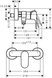    Hansgrohe Rebris S 72643670 , ,  