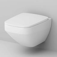 Унитаз подвесной AM.PM Inspire V2.0 безободковый 390х550х410, с сиденьем, белый мат. C50A1700MWSC