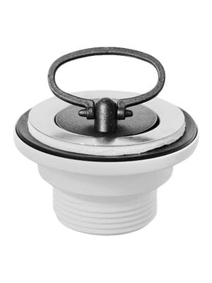 Выпуск пластиковый McAlpine (нерж. решетка D-60мм) с пробкой, выход 1 1/2