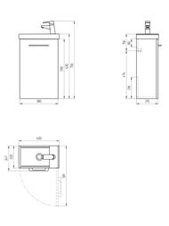 �������� Cersanit ����� LARA 40 �����, �������� COMO 40 �����, ��������� CARI, ����� 64228