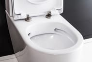Унитаз приставной BelBagno Marino (355х520х420) безободковый, горизонтальный выпуск, белый BB105CBR