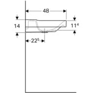 �������� Geberit Xeno2 (600�480�140) KeraTect, ��������� ��� ���������, ��� �������� 500.530.01.1