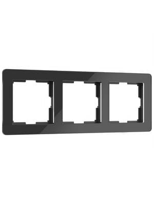 Рамка Werkel на 3 поста Acrylic (черный) W0032708