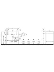 ����� ��������� Duravit XViu 810�594�480 2 �����, ����� ������/������� XV44820B122