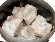 Камень для сауны, кварц колотый (ведро 10кг)