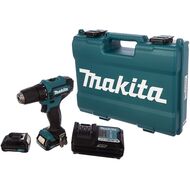 Шуруповерт MAKITA DF333DWYE аккумуляторный, 12В 2*1.5Ач. 20полож, 450/1700об/мин, 10мм, кейс