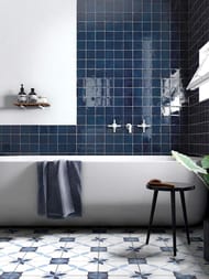 Настенная плитка EQUIPE MANACOR Ocean Blue (100х100) синяя (кв.м.) — изображение 2