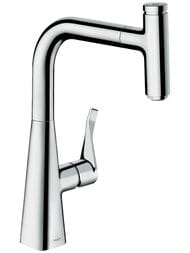 Смеситель Hansgrohe Metris Select M71 для кухни 240 мм вытяжной поворотный излив хром 14857000 — миниатюра 1