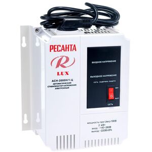 РЕСАНТА LUX ACH-2000Н/1-Ц Стабилизатор напряжения, настенный, однофазный, цифровой 2 кВт