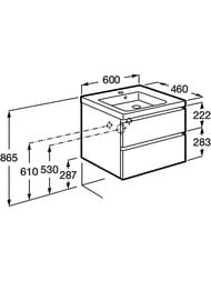 ����� ��� �������� Roca Domi 60 (585x453x515) 2 �����, ����� ������ A857458806