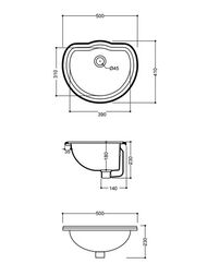 �������� ��������� Kerasan Retro 103101bi*0 410�500�230 ��� ��������� ��� ���������, �����