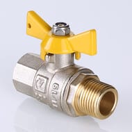 Кран шаровый для газа VALGAS 1/2"ВН бабочка VT.278.N.04