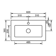 ����� � ��������� Burgbad Lin20 620�902�365 ���������, 3 �����, ����� ������� SGHQ062F5351