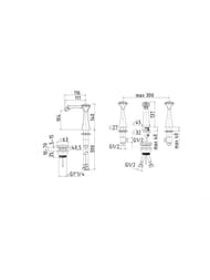 ��������� ��� ���� Migliore OPERA �� 3 ���������, ����/SWAROVSKI ML.OPR-6025K.CR