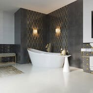 Плитка настенная Gracia Ceramica Silvia black wall 02 (300х900) черная (кв.м.)