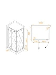 ������� ������ RGW Stilvoll SV-040B (1000�800�2000) �������., ������ �����. 8��/����. 353204008-14