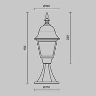 ����������� ���������� Maytoni Abbey Road (��� ����) O004FL-01B, E27�1 60�� IP 44, ������