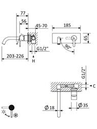 ��������� Cezares LEAF-BLI1-L-SR ������������, ��� ��������, 226 ��, �������������, Sunrise