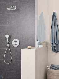 #Верхний душ Grohe Tempesta 26411000 круг, 210мм, 1 режим струи, кронштейн, хром