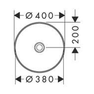 Раковина Hansgrohe Xuniva S 400х400х95 накладная, без перелива, белая 60164450 — изображение 11