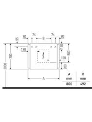 �������-���� Duravit Ketho.2 700�800�157 � ���������� K27136000000000