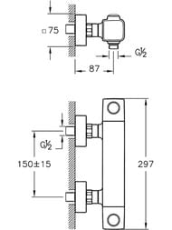 ��������� Vitra Aquaheat SS3 ���������������� ��������� ��� ���� A47160EXP