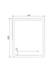 ������� COMFORTY �����-60 (600�800�30) ���������,LED-���������, ������������� ������ 00-00014244