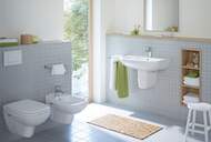 Унитаз подвесной DURAVIT D-CODE 355х545х360 безободковый, сиденье с микролифтом, белый 45700900A1