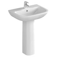 Раковина Vitra S20 (600х460х175) с отверстием под смеситель, антибактериальное покр. 5503L003-0001