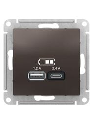 ������� Systeme Electric ATLASDESIGN USB A+�, 5�/2,4�, 2�5�/1,2�, ��������, ����� ATN000639