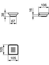 �������� � ���������� Ideal Standard CONCA T4508A5 ���������, ������ �������, ���������: �����