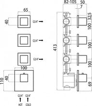 ��������� ��������� Bossini Cube ��� ����, ������� �����, �������� �������, ���� Z032205.030