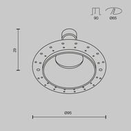 ������������ ���������� Maytoni Share (����) DL126-GU10-TRS-B, 10��, IP54, GU10, ������