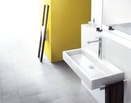 Смеситель Hansgrohe Metris 31184000 для умывальника, высокий, без донного клапана, хром
