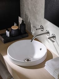 Раковина Geberit VariForm (400х400) встраиваемая, с переливом 500.700.01.2