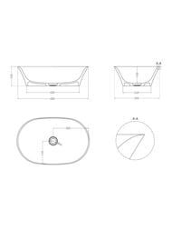 �������� SALINI Mona (600�390�165) ���.������ S-Stone, ���������, �������, ������ 110821MF