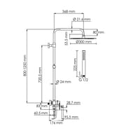 ������� ������� WasserKRAFT A174.160.217.CB ��������� ��� �����, �������/������ ���, ������/����