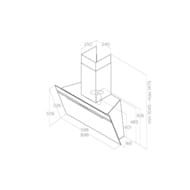 ������� ELICA Majestic NO DRIP BL/A/60 LED, 600�365 ��, 1200 �3/�, 207 ��, ����./������ PRF0147731