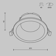 ������������ ���������� Maytoni Share (����) DL126-GX53-W, 12��, IP44, �����