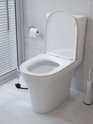 Унитаз-компакт toHit Decos Compact Торнадо, бесшумный, безободковый, сиденье с микролифтом, белый, 685x390x840, TH03-040501