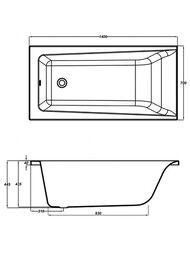 ����� ��������� Cersanit LORENA (1400�700�445) �������������, ����� 63345