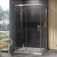 Душевой уголок RAVAK 10° 10AP4 (1200х900) с раздвижными дверьми, сатин + транспарент