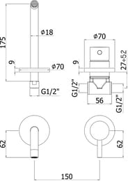    Paffoni Light LIG006CR70 , 