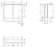 �������-���� Geberit Acanto (890x830x215) ���������, ������������� �����, ��� ������ 500.646.00.2