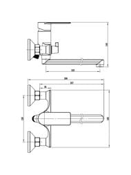 ��������� VODA NEVA Gun Metal �/���.,c ���.350 ��, c ���., ���. NV31GM