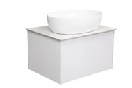 Тумба под раковину La Fenice TERRA Bianca 60 см (590х450х350) белая матовая FNC-01-TER-B-60