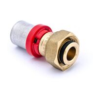 Евроконус пресс Tiemme 16х1/2" с накидной гайкой, для коллектора 1650028 / 1668G1604CZ