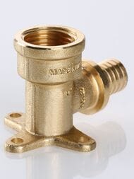 Водорозетка VALTEC аксиальная, 16х1/2"В, латунь, VTm.454.BG.001604