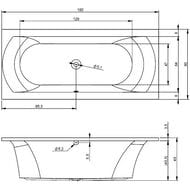 ����� ��������� RIHO LIMA 180�80 ��� ������������, �������������